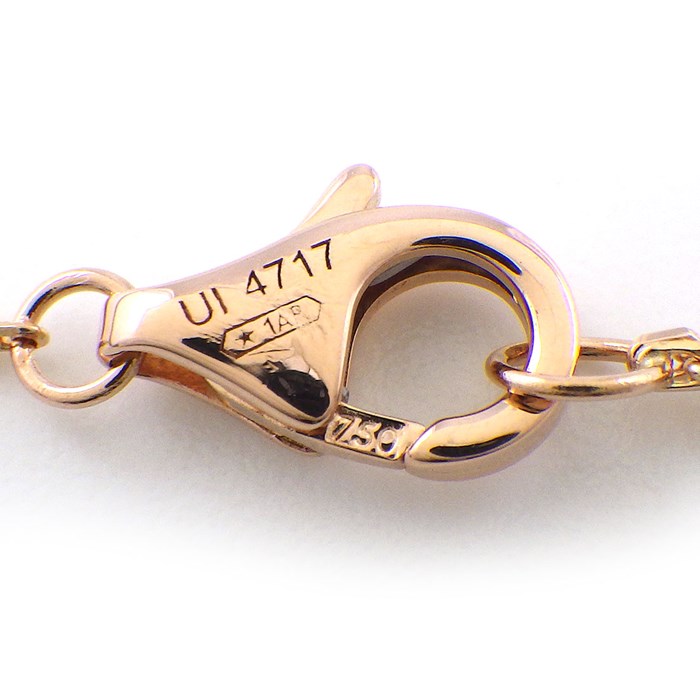 カルティエ Cartier ネックレス ベビー トリニティ スリーカラー 1ポイント ピンクサファイア K18PG K18WG K18YG 【中古】