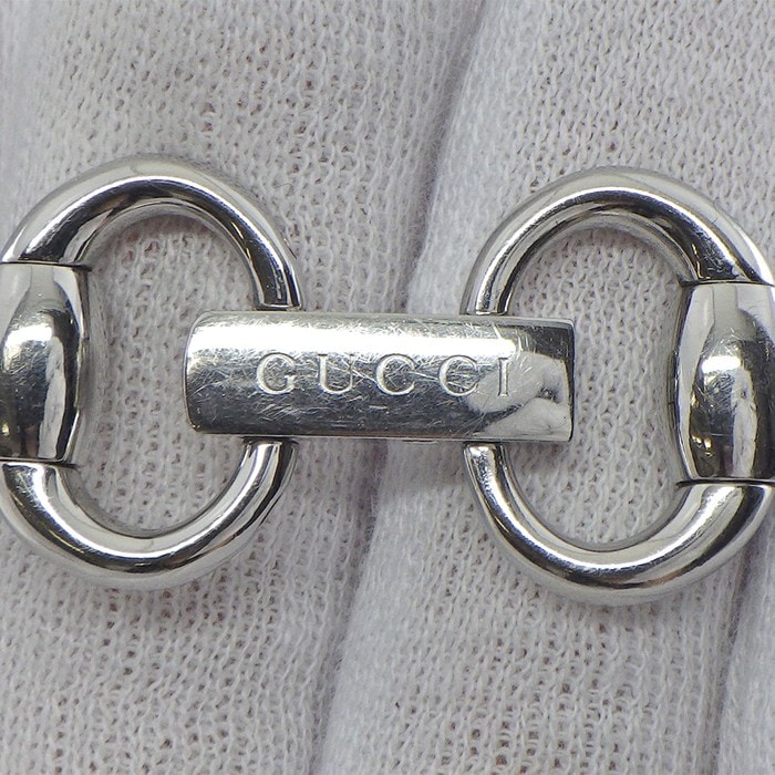 グッチ GUCCI 腕時計 トルナヴォーニ 120/YA120506 ホースビット ダイヤベゼル スクエア サンレイ シルバー文字盤 SS クオーツアナログ 【中古】