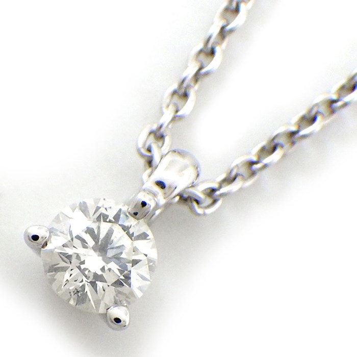 ポンテヴェキオ Ponte Vecchio ネックレス 1ポイント ダイヤモンド 0.10ct K18WG 【中古】