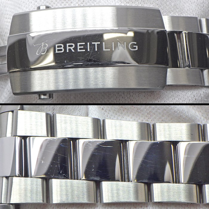 ブライトリング Breitling 腕時計 スーパーオーシャン A17376211L2A1 (A17376) 夜光インデックス 夜光針 回転ベゼル ターコイズ文字盤 SS 自動巻き 【中古】
