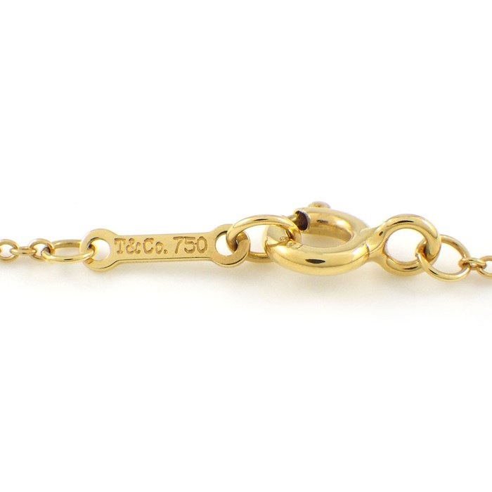 ティファニー Tiffany & Co. ネックレス シュガースタック スクエア カボションカット ペリドット K18YG 【中古】