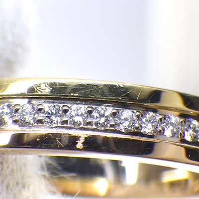 カルティエ Cartier リング ヴァンドーム ウェディング B4052948 フルサークル エタニティ スリーカラー ダイヤモンド 計0.23ct K18PG K18WG K18YG 8号 / #48 【箱・保付き】 【中古】