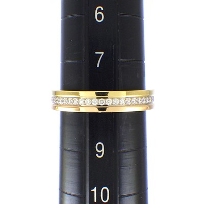 カルティエ Cartier リング ヴァンドーム ウェディング B4052948 フルサークル エタニティ スリーカラー ダイヤモンド 計0.23ct K18PG K18WG K18YG 8号 / #48 【箱・保付き】 【中古】