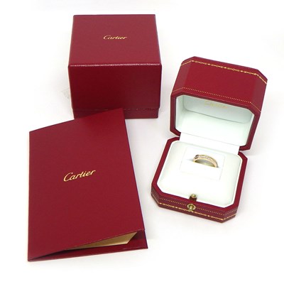 カルティエ Cartier リング ヴァンドーム ウェディング B4052948 フルサークル エタニティ スリーカラー ダイヤモンド 計0.23ct K18PG K18WG K18YG 8号 / #48 【箱・保付き】 【中古】