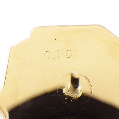 【ダイヤモンド】 ピンブローチ タイガー モチーフ 1ポイント ダイヤモンド 0.10ct K18YG 【中古】