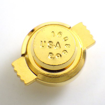 【ダイヤモンド】 ピンブローチ タイガー モチーフ 1ポイント ダイヤモンド 0.10ct K18YG 【中古】