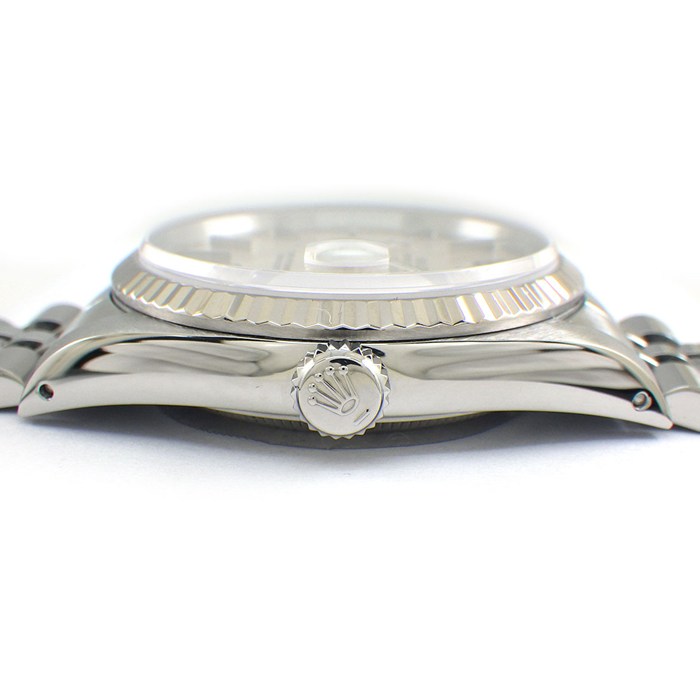 ロレックス Rolex 腕時計 デイトジャスト 16234 E番 1990-1991年製 サンレイシルバー文字盤 デイト K18WG SS 自動巻き 【中古】