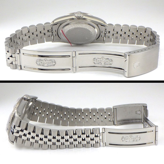 ロレックス Rolex 腕時計 デイトジャスト 16234 E番 1990-1991年製 サンレイシルバー文字盤 デイト K18WG SS 自動巻き 【中古】