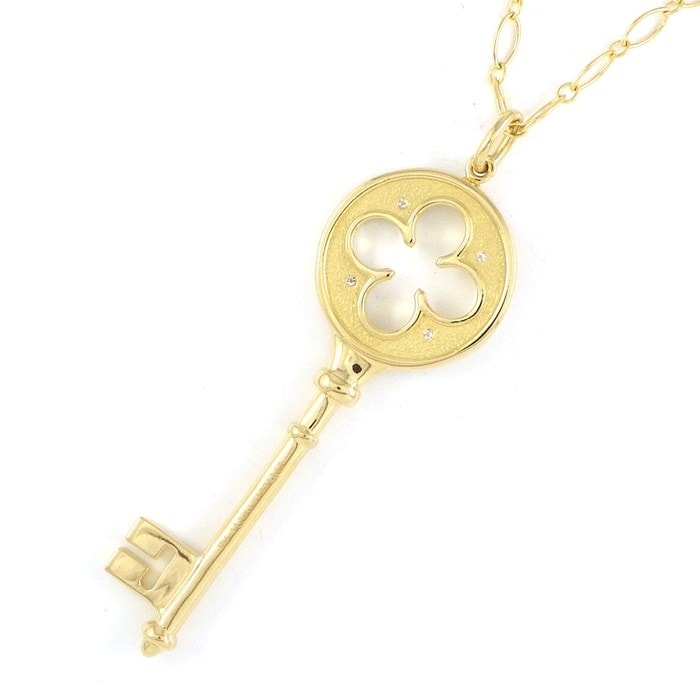 ティファニー　クローバー　キー　チャーム　ペンダント　925 楽天市場】【中古】 ティファニー クローバー キー チャーム