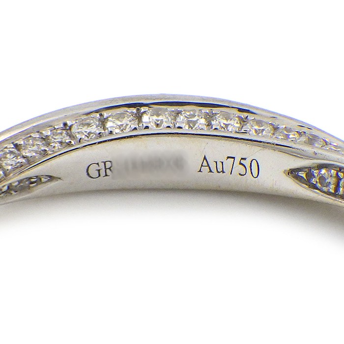 グラフ Graff GRAFF リング スパイラル RGR558 エタニティ バンド フル パヴェ ダイヤモンド 計0.66ct K18WG 9.5号 【箱・保付き】 【中古】