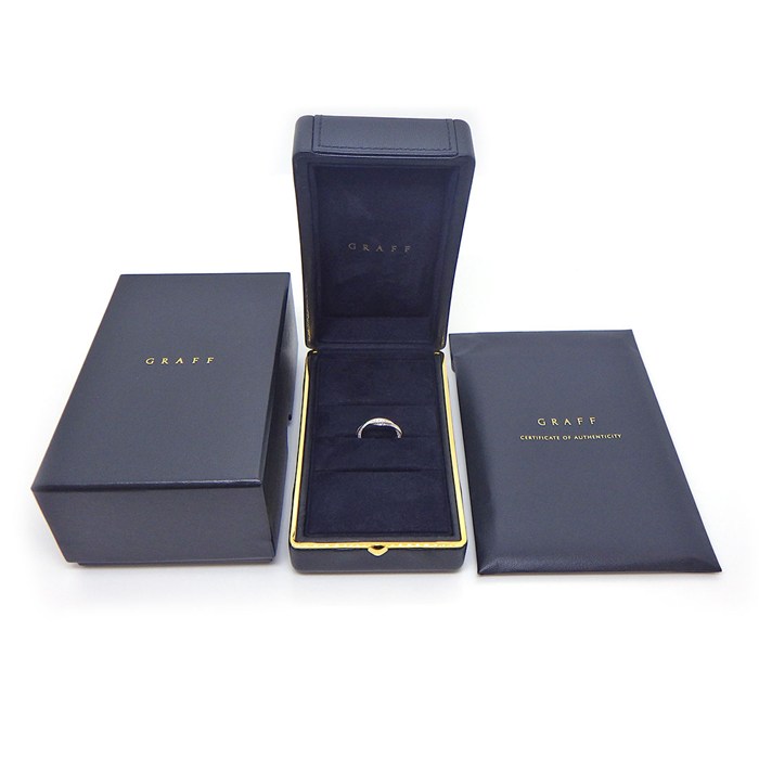グラフ Graff GRAFF リング スパイラル RGR558 エタニティ バンド フル パヴェ ダイヤモンド 計0.66ct K18WG 9.5号 【箱・保付き】 【中古】