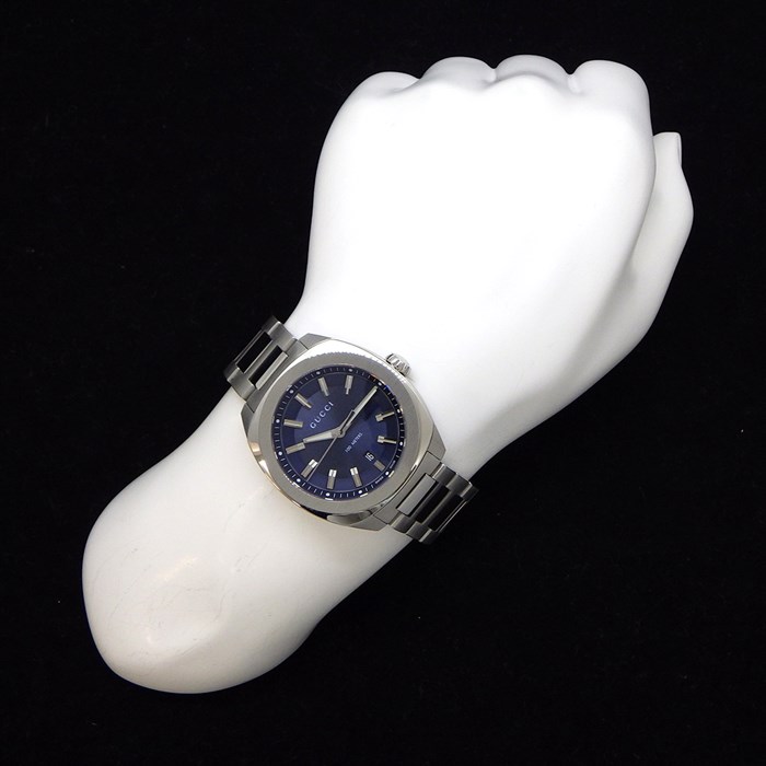 グッチ GUCCI】腕時計 GG2570 ラージ YA142303 ネイビーサンレイ