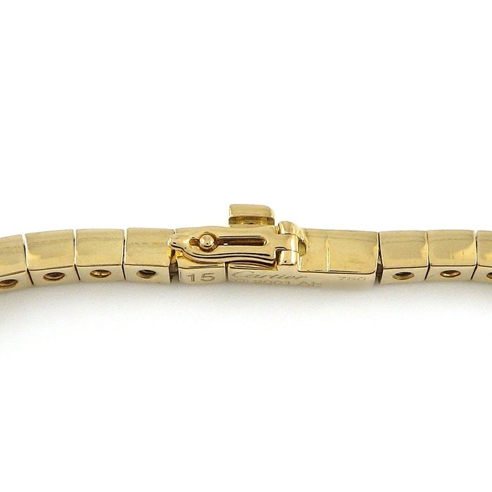  カルティエ Cartier ブレスレット ラニエール ロゴ K18YG / #15 【中古】