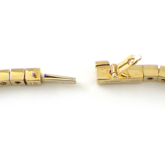 カルティエ Cartier ブレスレット ラニエール ロゴ K18YG / #15 【中古】