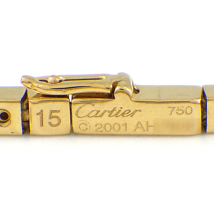  カルティエ Cartier ブレスレット ラニエール ロゴ K18YG / #15 【中古】