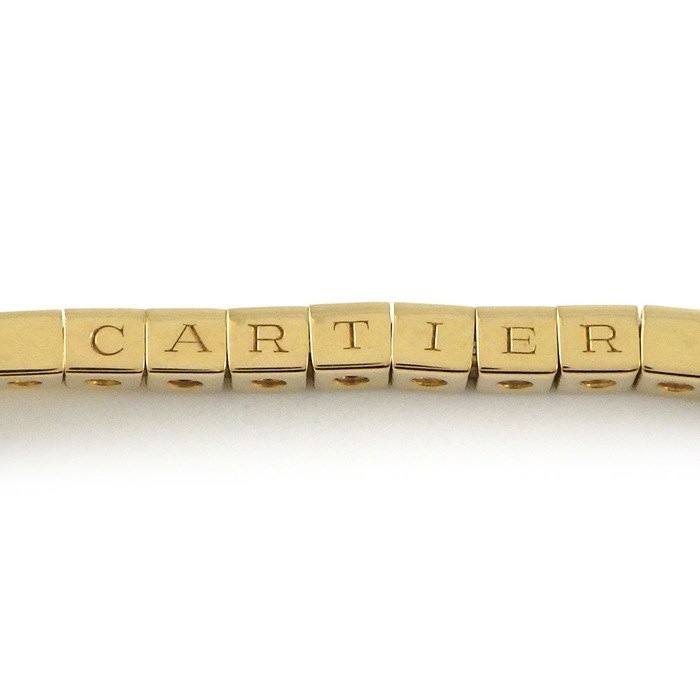  カルティエ Cartier ブレスレット ラニエール ロゴ K18YG / #15 【中古】
