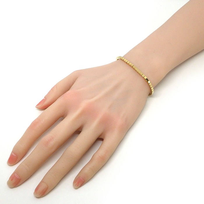  カルティエ Cartier ブレスレット ラニエール ロゴ K18YG / #15 【中古】