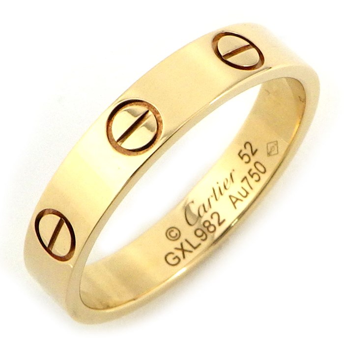 カルティエ Cartier リング ラブ ウェディング B4085052 ミニラブ 幅  