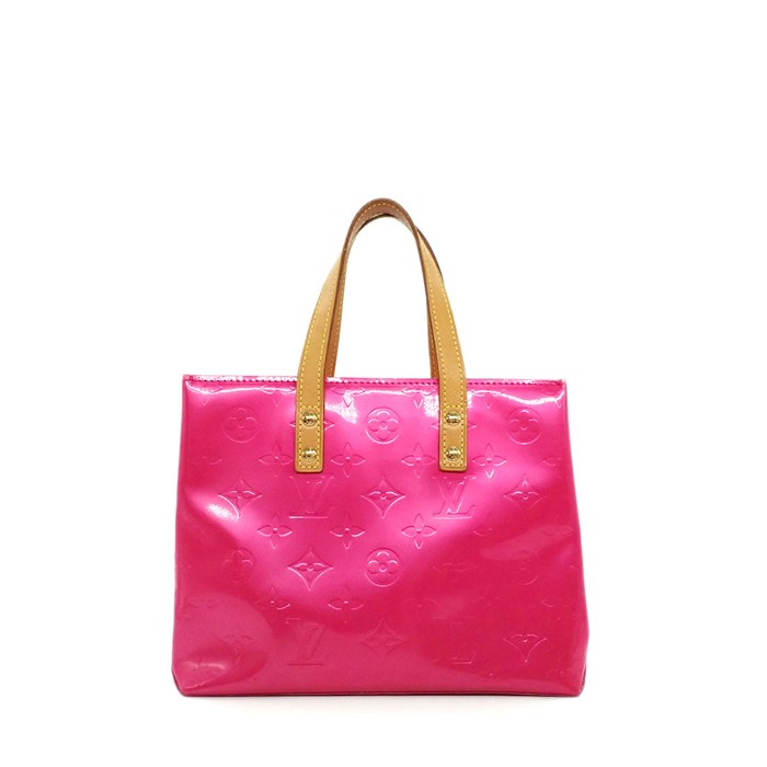 ルイ・ヴィトン LOUIS VUITTON トートバッグ リード PM M91221 2003年製 フューシャピンク モノグラムヴェルニ ゴールド金具 【中古】