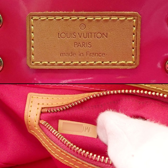 ルイ・ヴィトン LOUIS VUITTON トートバッグ リード PM M91221 2003年製 フューシャピンク モノグラムヴェルニ ゴールド金具 【中古】