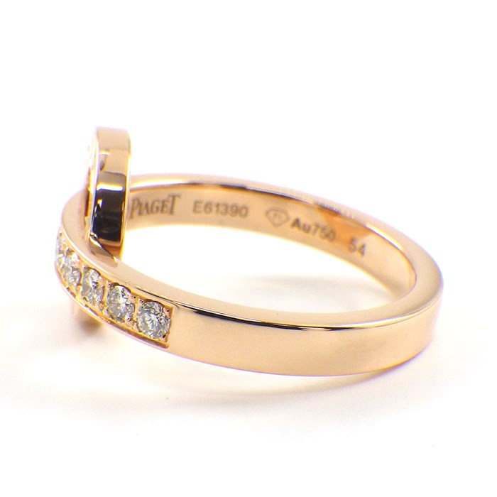 ピアジェ PIAGET リング ポセション ラウンド ハーフサークル ダイヤモンド K18PG 14号 / #54 【中古】