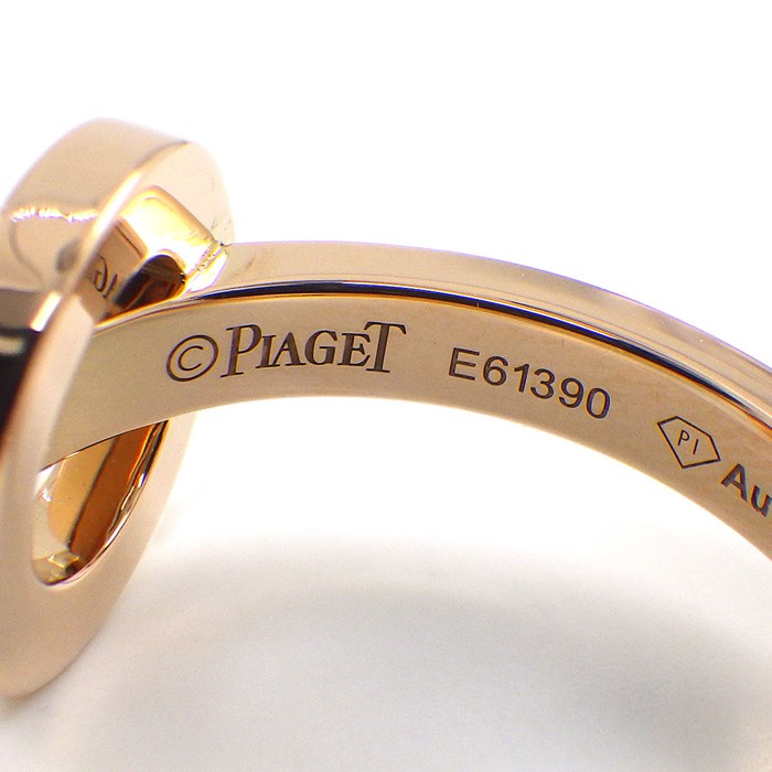 ピアジェ PIAGET リング ポセション ラウンド ハーフサークル ダイヤモンド K18PG 14号 / #54 【中古】
