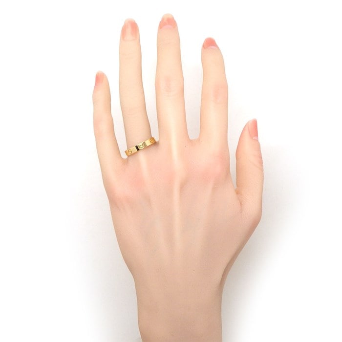 カルティエ Cartier リング ラブ スモールモデル SM B4085059 K18YG 18.5号 / #59 【中古】