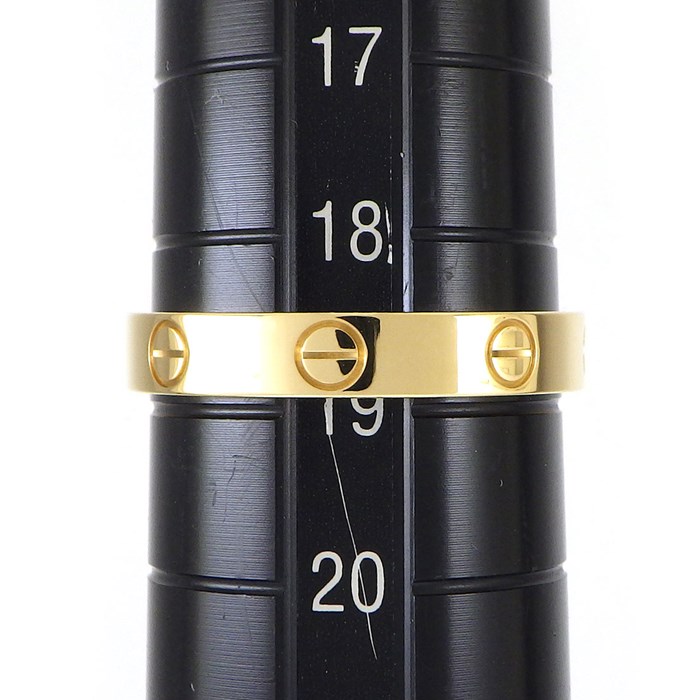 カルティエ Cartier リング ラブ スモールモデル SM B4085059 K18YG 18.5号 / #59 【中古】