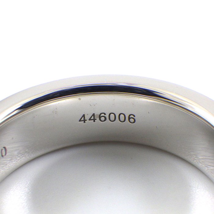 ハリーウィンストン HARRY WINSTON リング シグネチャー バンド 1ポイント ダイヤモンド K18WG 6.5号 【中古】