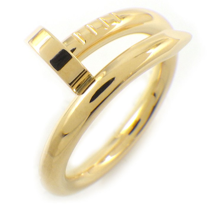 カルティエ Cartier リング ジュストアンクル クラシック B4092600 釘モチーフ K18YG 11号 / #50 【箱・保付き】 【中古】