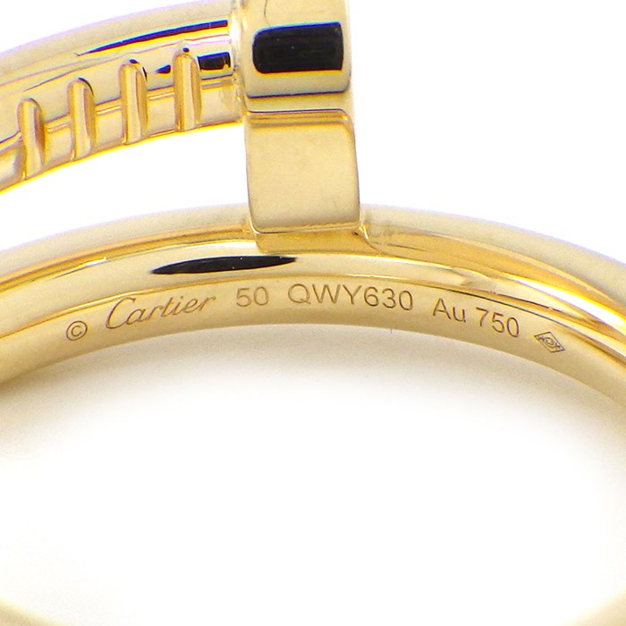 カルティエ Cartier リング ジュストアンクル クラシック B4092600 釘モチーフ K18YG 11号 / #50 【箱・保付き】 【中古】