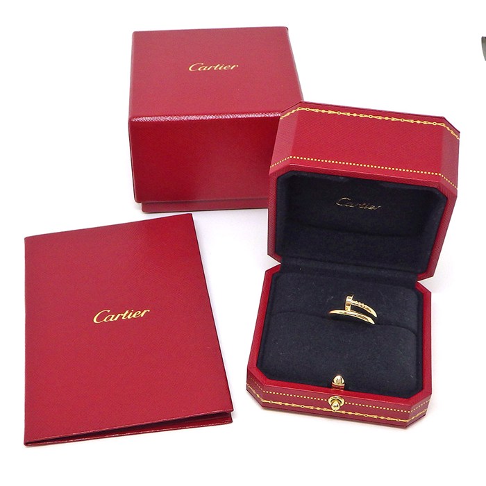 カルティエ Cartier リング ジュストアンクル クラシック B4092600 釘モチーフ K18YG 11号 / #50 【箱・保付き】 【中古】