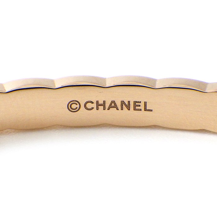 シャネル CHANEL バングル ココクラッシュ コレクション マトラッセ キルティング 2ポイント ダイヤモンド K18PG / #M 【中古】