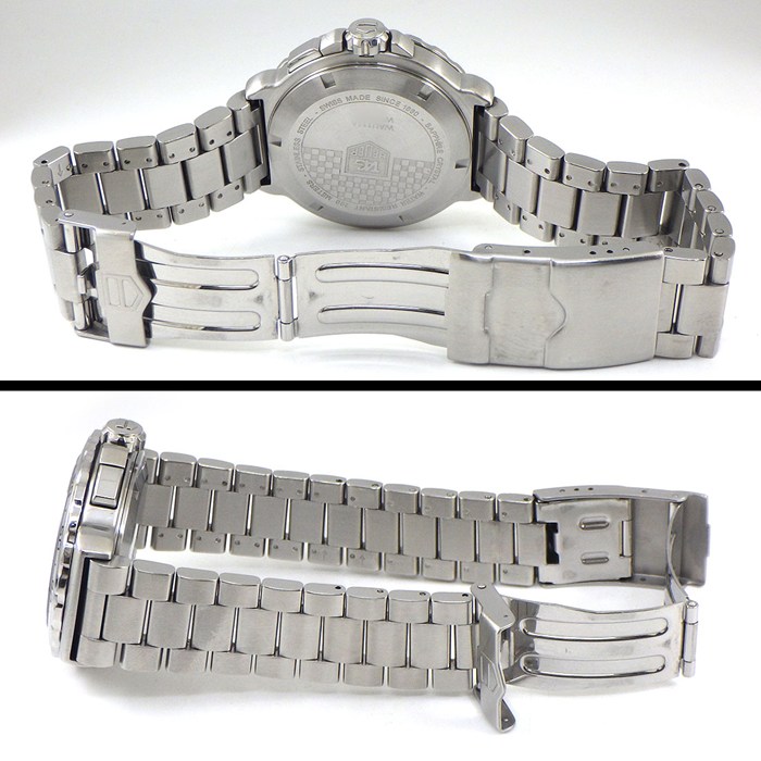タグ・ホイヤー TAG Heuer 腕時計 フォーミュラー1 WAU111A.BA0858 ブラック文字盤 デイト スモールセコンド アラーム SS クオーツアナログ 【箱・保付き】 【中古】