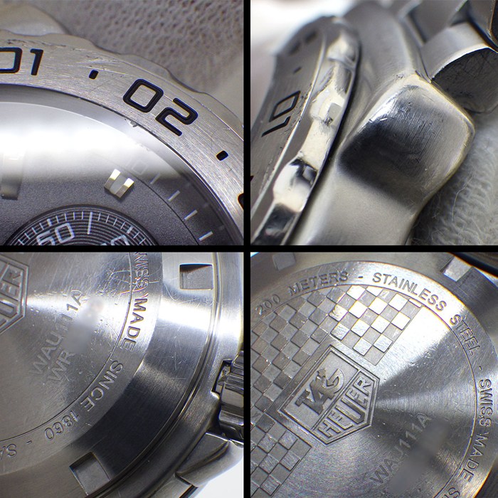 タグ・ホイヤー TAG Heuer 腕時計 フォーミュラー1 WAU111A.BA0858 ブラック文字盤 デイト スモールセコンド アラーム SS クオーツアナログ 【箱・保付き】 【中古】