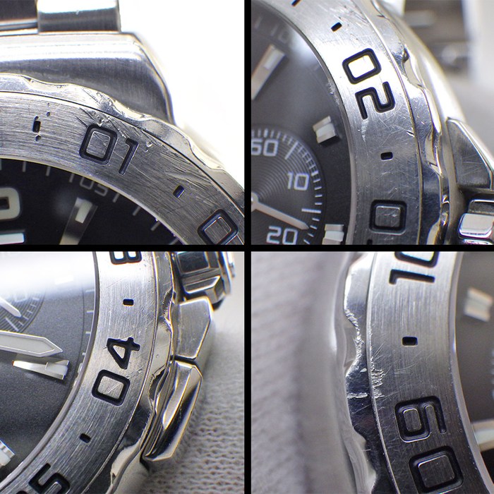タグ・ホイヤー TAG Heuer 腕時計 フォーミュラー1 WAU111A.BA0858 ブラック文字盤 デイト スモールセコンド アラーム SS クオーツアナログ 【箱・保付き】 【中古】