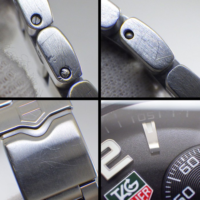 タグ・ホイヤー TAG Heuer 腕時計 フォーミュラー1 WAU111A.BA0858 ブラック文字盤 デイト スモールセコンド アラーム SS クオーツアナログ 【箱・保付き】 【中古】