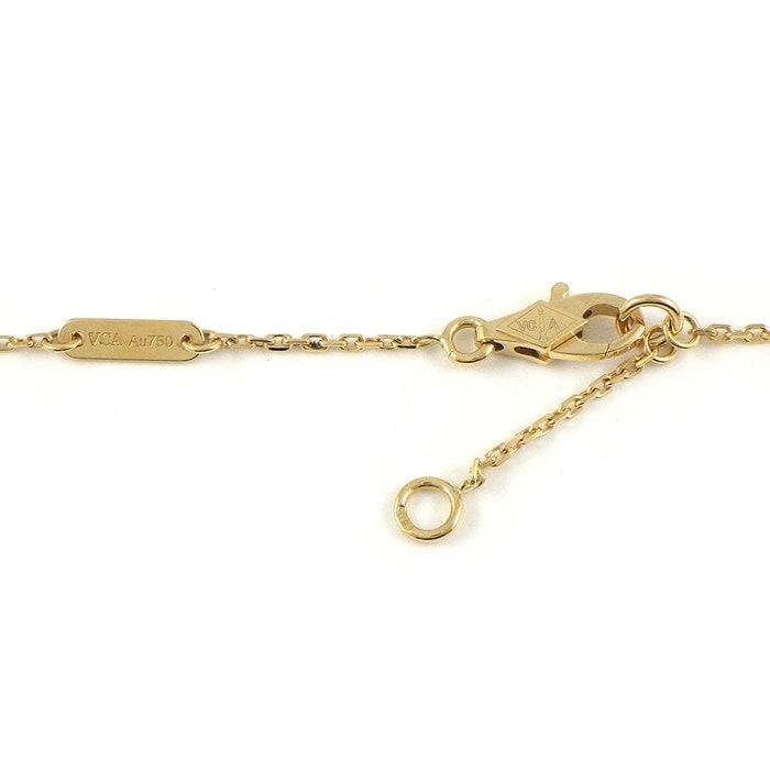 ヴァンクリーフ&アーペル Van Cleef & Arpels ネックレス フリヴォル ミニ VCARP7SB00 1ポイント エメラルド 0.04ct K18YG 【中古】