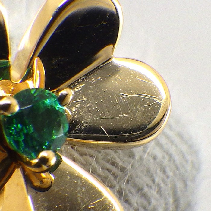 ヴァンクリーフ&アーペル Van Cleef & Arpels ネックレス フリヴォル ミニ VCARP7SB00 1ポイント エメラルド 0.04ct K18YG 【中古】