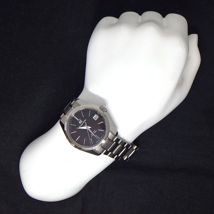 グランドセイコー Grand Seiko 腕時計 ヘリテージコレクション メカニカルハイビート36000 SBGH245/9S85-00W0 マスターショップ限定 ブラウン文字盤 デイト 裏スケ チタン 自動巻き 【箱・保付き】 【中古】
