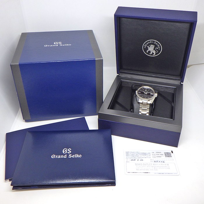 グランドセイコー Grand Seiko 腕時計 ヘリテージコレクション メカニカルハイビート36000 SBGH245/9S85-00W0 マスターショップ限定 ブラウン文字盤 デイト 裏スケ チタン 自動巻き 【箱・保付き】 【中古】