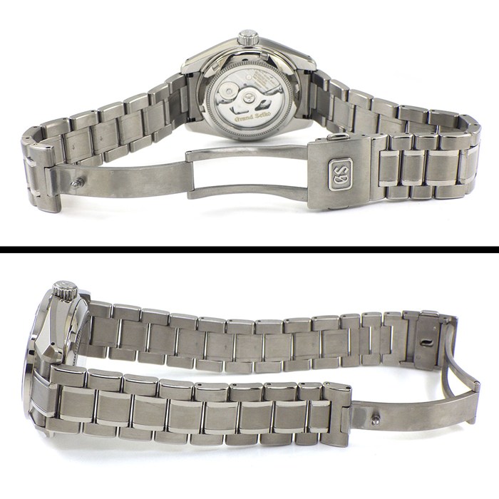 グランドセイコー Grand Seiko 腕時計 ヘリテージコレクション メカニカルハイビート36000 SBGH245/9S85-00W0 マスターショップ限定 ブラウン文字盤 デイト 裏スケ チタン 自動巻き 【箱・保付き】 【中古】