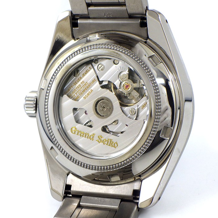 グランドセイコー Grand Seiko 腕時計 ヘリテージコレクション メカニカルハイビート36000 SBGH245/9S85-00W0 マスターショップ限定 ブラウン文字盤 デイト 裏スケ チタン 自動巻き 【箱・保付き】 【中古】