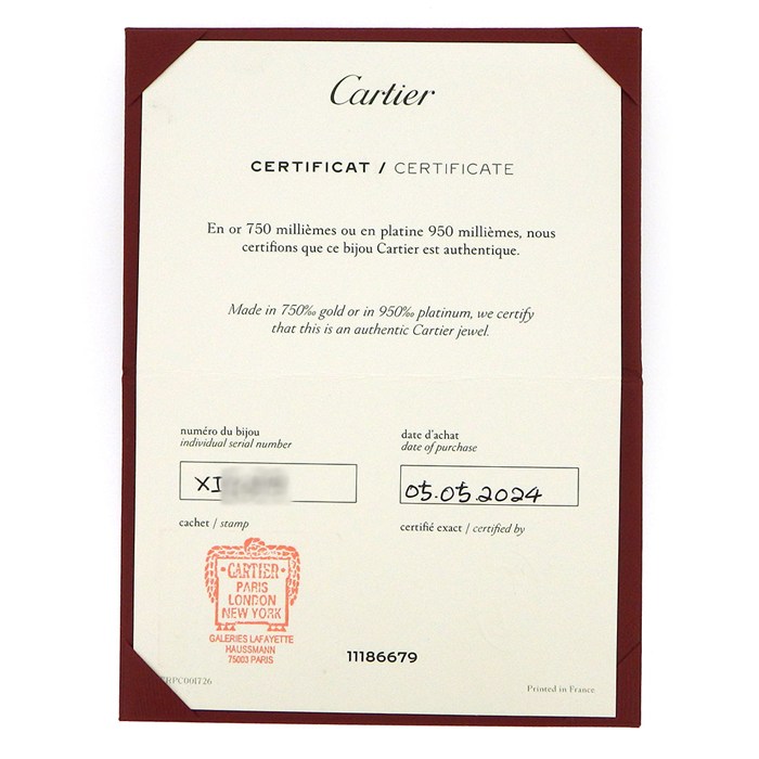 カルティエ Cartier ネックレス トリニティ クッション セミパヴェ スリーカラー ピンクサファイア K18PG K18WG K18YG 【中古】