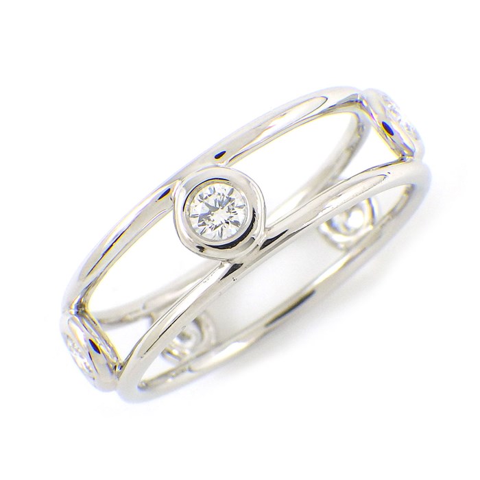 ティファニー Tiffany & Co.】リング ダブルワイヤー 5ポイント 