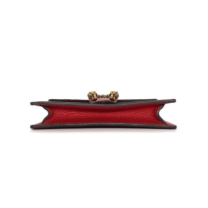グッチ GUCCI ショルダーバッグ/ハンドバッグ ディオニュソス ミニバッグ 476432 レッド レザー シルバー金具 【中古】