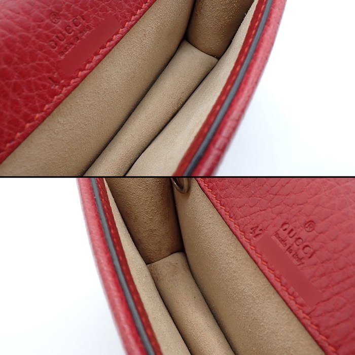 グッチ GUCCI ショルダーバッグ/ハンドバッグ ディオニュソス ミニバッグ 476432 レッド レザー シルバー金具 【中古】
