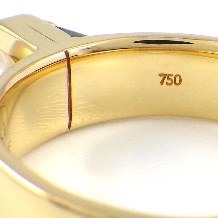 タサキ 田崎真珠 TASAKI リング リファインド リベリオン パール 5.5mm珠 オニキス K18YG 11号 【中古】