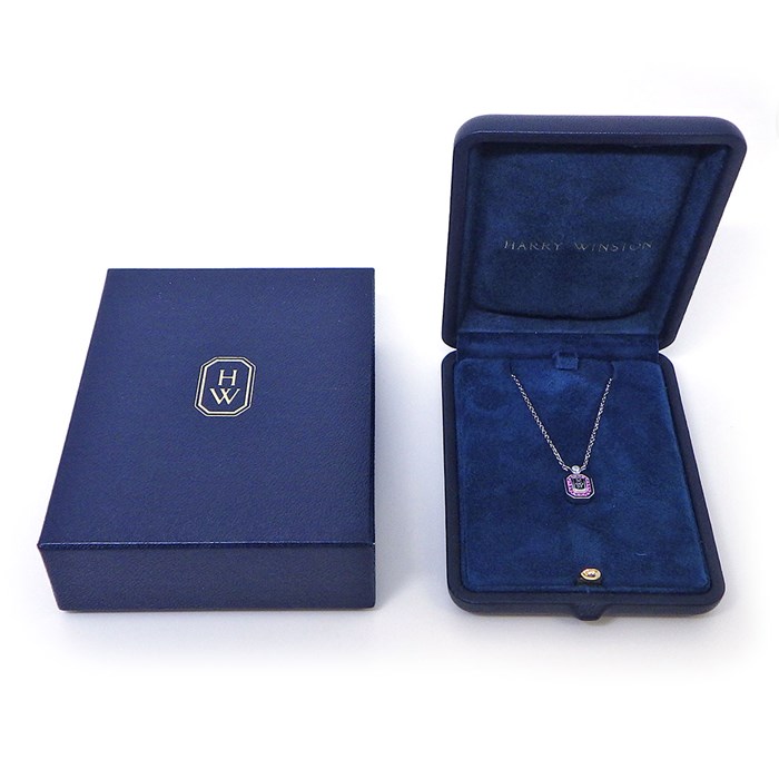ハリーウィストン　プレート　2枚セット　化粧箱付き ハリーウィンストン HARRY WINSTON ネックレス HWロゴ PEPSPRD16HWL