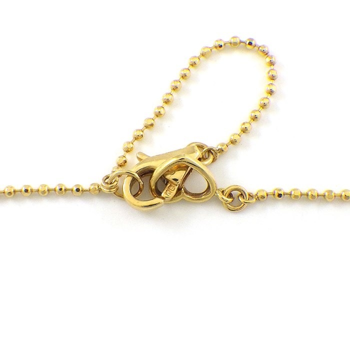 ポンテヴェキオ Ponte Vecchio ネックレス クロス ダイヤモンド 計0.12ct K18YG 【中古】
